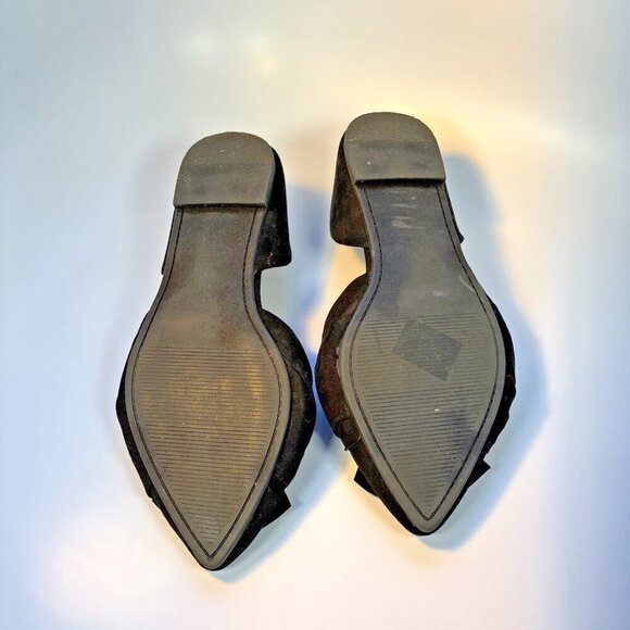 TORRID Flat Shoes Black Pointed Toe Sip-On Loafers With Bow Comfy Women's 9.5 W - Picture 10 of 10